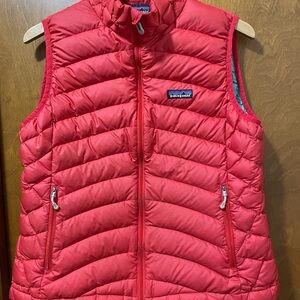 Patagonia Red Down Sweater Vest, Women's L